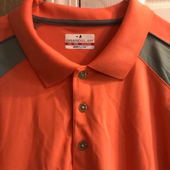 Airflow Men's Grand Slam Short Sleeve Polo Shirt-Breathable-XXL - Picture 3 of 4